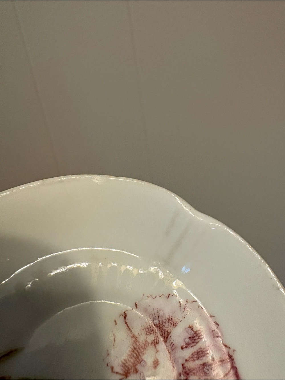 Butter Pat with Pink Carnation - Picture 5 of 7